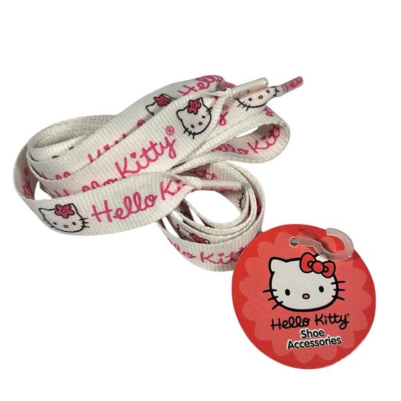 Sanrio Hello Kitty Vintage Y2K Chunky 36" All Over Print Fashion Shoe Laces - Picture 2 of 3